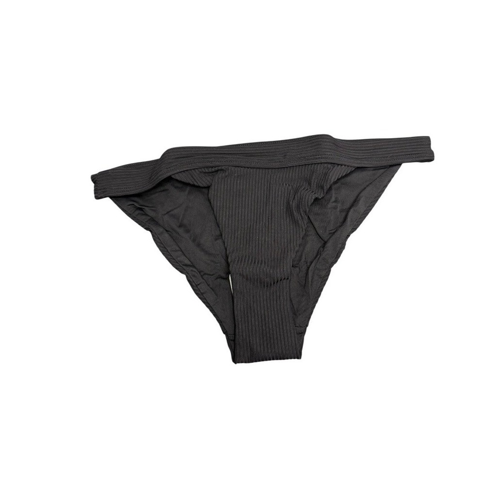 Andie Swim Banded Ribbed Cheeky Bikini Bottom Black Medium M NWT - Picture 4 of 9